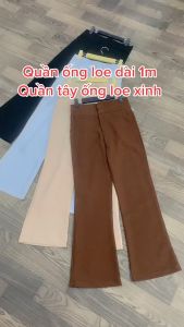 Quần Ống Loe Cạp Cao 2 Khuy Chất Tuyết Mưa Loại 1 Siêu Hack Dáng