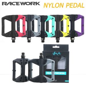Racework Bicycle Pedals Big Flat Platform Ultralight Seal Bearings Mtb Pedals