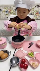 Bộ Dụng Cụ Nhà Bếp Mini Trọn Bộ Nấu Ăn Thật Chất Liệu Inox 304 Không gỉ An Toàn Cho bé