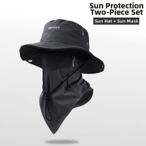 JIFANPAUL | Sun Protection Neck Cover Hat Integrated Design for Summer Outdoor Use
