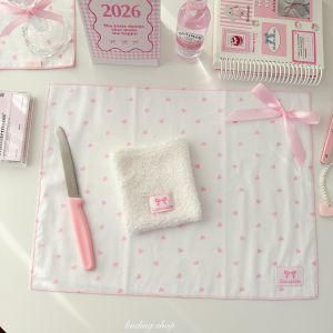 Pink Series Korean Style Food Dessert Photography Background Cloth Dining Mat Tablecloth Breakfast Dessert Photo Decoration