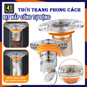 Nắp Đậy Cống Ngăn Mùi Hôi Bịt Nắp Cống Tự Động Nhựa ABS Cao Cấp Chống Mùi Hôi Côn Trùng - Nút Bịt Ống Cống Ngăn Mùi Chống Vi Khuẩn - Bộ Nắp Phễu Thoát Sàn Chống Trào Ngược