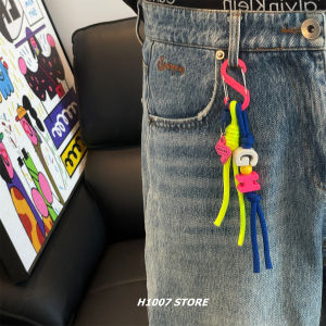 Colorful American Style Rope Knots Mens And Womens Jeans Waist Chains Fashionable And Versatile Polyester Fiber Belts