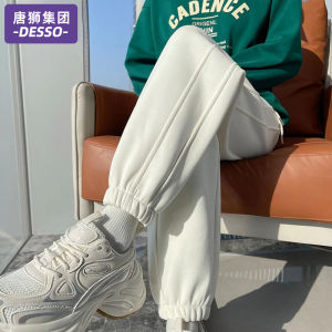 Casual Trousers Womens Spring Autumn 2025 New Small Size Cuffed Sweatpants Loose Fit Sports Long Pants Casual Cotton Blend