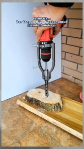 ADAPTOR DUDUKAN BOR BOBOK KAYU + MATA BOR BOBOK KAYU 12.7 MM / CHISEL MORTISING