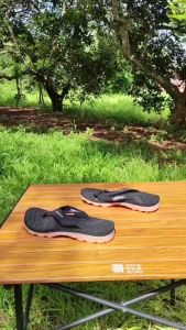 Petualang X Towuti Clip Deep Black - Sandal Gunung/Hiking Jepit Pria Dewasa Petualang