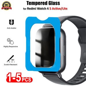 1-5PCS Tempered Glasss for Xiaomi Redmi Watch 4/5 Active/5Lite Screen Protector Protective Glass Easy to Install Tempered Glasss