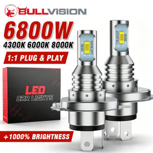H4/9003/HB2 LED Bulbs 3570 CSP LED Super Bright Headlight Canbus Hi/lo Beam DRL Lamp 6000K White 4300K Yellow 8000K Blue 12V