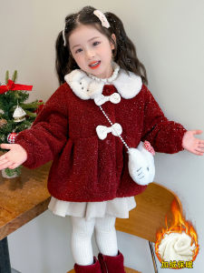 Áo Khoác Trẻ Em Phong Cách Công Chúa Mùa Đông Cho Bé Gái Áo Khoác Cotton Lót Polyester Áo Khoác Trẻ Em Thời Trang Mùa Đông Cho Bé Gái