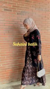 Terbaru 2023: Baju Lebaran Gamis Rayon Super Premium Twill Rempel Bawah Lengan Busui Friendly