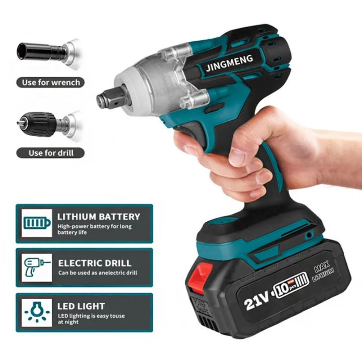 Power Tool Cordless Electric Impact Wrench Brushless Electric Wrench