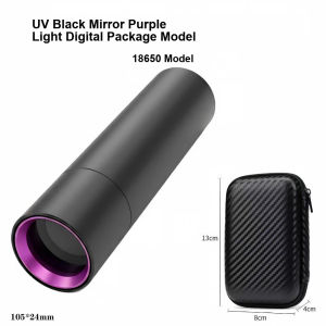 365 UV Purple Flashlight Protective for Jade Appraisal Currency Check Fluorescent Agent and Cat Ringworm Detection