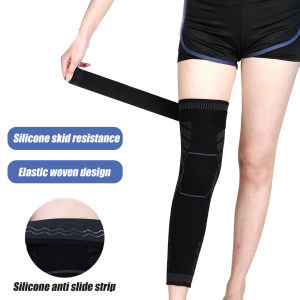 1pc Full Leg Compression Sleeves for Women Men Extra Long Leg & Calf Braces Knee Sleeve for Basketball Football Running Work