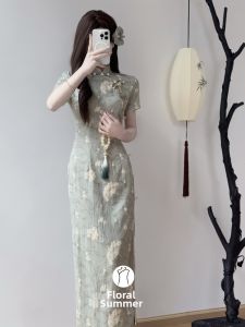 New Chinese Style Green Young Girl Cheongsam