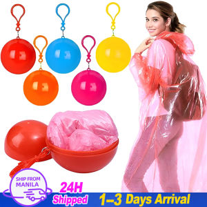 🔥Fast Shipping🔥Portable Raincoat Ball Adults Disposable Raincoats Transparent Waterproof Rain Cover Emergency Coat for Outdoor Camping Traveling