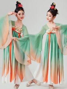 Đầm Cổ Điển Múa Truyền Thống Cho Trẻ Em Đầm Lụa Chuyển Màu Cho Bé Gái Đầm Biểu Diễn Mùa Xuân Đầm Biểu Diễn Cho Bé Gái