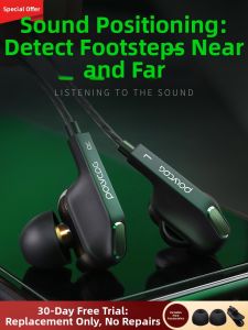Polvcdg | Wired Game FPS eSports In-ear Headphones