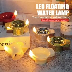 Polocat LED Flameless Candle Light for Wedding Birthday Party Decor Romantic Lights LED Lamp LED Oil Lamp Decorative Candle Small Floating Decoration Item Decoration Indian Gift Items