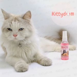 KITTYDOM Parfum Kucing Anti Bau Scabies Kutu Parfum Anjing Body Mist Grooming 60ml Pelembut Bulu Healthy Spray Anabul Kitten Puppy Hamster Sugar Glider Wangi Tahan Lama