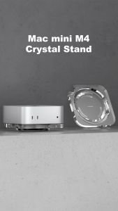 Hagibis ขาตั้งตั้งโต๊ะกันฝุ่นสำหรับ Mac Mini M4/M4 Pro กุญแจมือเซ็กซ์ใสเคสระบายความร้อนอุปกรณ์เสริม