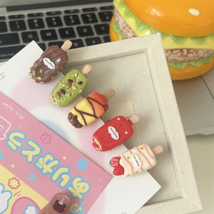 Cartoon Sweet Chocolate Ice Cream Hair Clips Fun Duckbill Hair Accessories Womens Side Bangs Hair Grips Hair Cards Gifts
