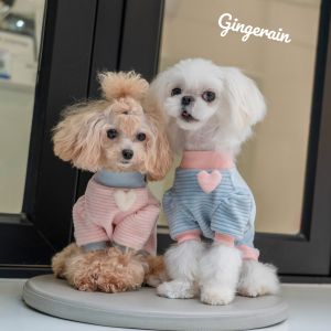 Gingerain Cotton Sweatshirt Style Pet Clothes for Small Dogs Maltese Maltese Teddy Warm Plush Feeling Overhead Hooded