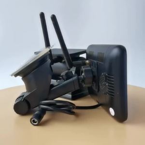 Camera Quan Sát Phía Sau Không Dây WIFI Cho Xe Cắm Trại Xe Tải Xe Kéo RV Sử Dụng Năng Lượng Mặt Trời Màn Hình AHD 5 Inch Có Giá Đỡ Nam Châm Phạm Vi 100M
