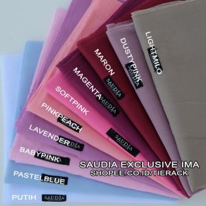 Hijab segiempat Saudia rawis premium