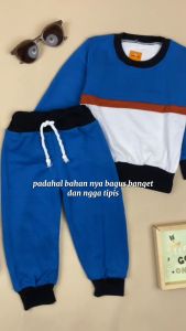 Setelan Greyson 1-6 thn / Set Sweater & Jogger Anak Cowok Celana Baju Lengan Panjang Bahan Adem