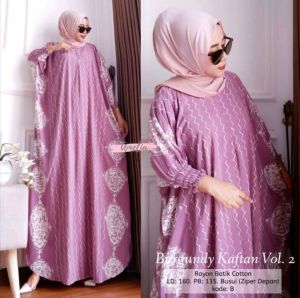 Kaftan batik cap lengan 3/4 one size ld +-150cm elegant dan cantik