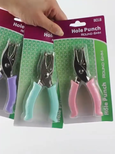 【SG】 Hole Puncher | Single & Double Hole Paper Punch | Mint Green Office Supply | Portable Craft Punch for School