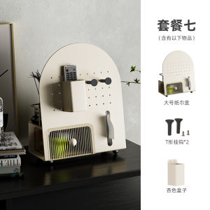 Nordic Minimalist Style Entrance Hallway Storage Rack Key Tissue Paper Storage Box Creative Decoration Iron Material Three Layers