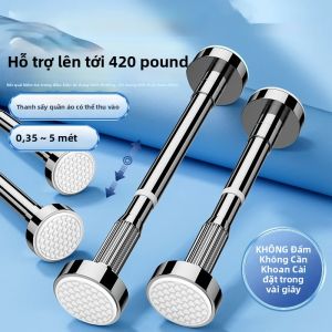 Có Thể Điều Chỉnh Thanh Treo Màn Inox Kính Thiên Văn Cực 50-80cm Nối Dài Hộ Gia Đình Phòng Tắm Thanh Treo Đa Năng