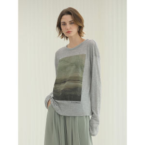 COCOBELLA | Impressionist Post-Apocalyptic Fringed T-Shirt Base Layer