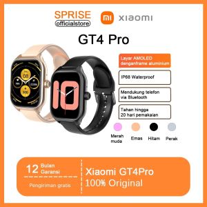 2024 NEW Smartwatch Xioa MI GT4 Pro 100% layar lengkap Asli 2.3 inci HD AMOLED Display IP68 Waterproof GPS NFC Dapat Mengubah Kertas Dinding Pengawasan Detak Jantung Pelacak Fitness Olahraga pria dan wanita pengawasan tekanan darah panggilan Bluetooth