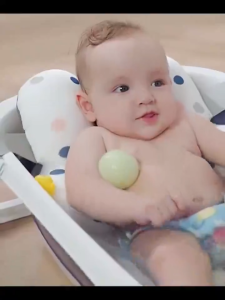 STON Portable Foldable Baby Bathtub Large Bath Mat Kids 0-6 Years For Newborn Products Foldable Baby Bucket Comfort Body Cushion Mat