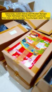 1 dus kemasan beras 3kg Printing Grosir Plastik Termurah Gratis Ongkir Zakat Fitrah