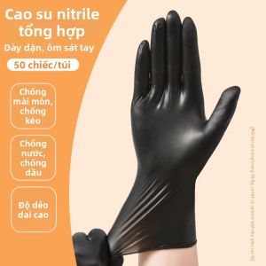 HAOGUANJIA | Găng Tay Latex Dùng Một Lần Chống Thấm Nước Chịu Trọng Lượng và Chống Trượt