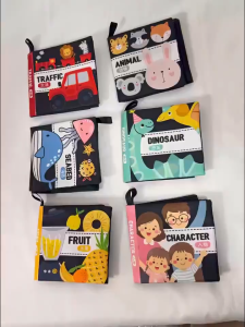 0-3 Years Old Baby Busy Book Black and White Soft Cloth Book For Baby Toddler Book Early Education Book-COZII