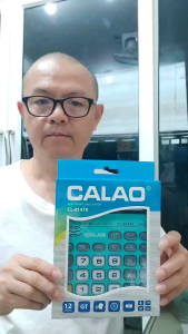 เครื่องคิดเลข CALAO รุ่น CL-814TK คิดเลข 12 หลัก หน้าจอใหญ่พิเศษ บอกวันที่-เวลา มีเสียงเพลง พูดภาษาไทยได้ รุ่นใหญ่
