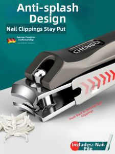 IMLUCKY | Splat Prevention Flat Edge Nail Clippers
