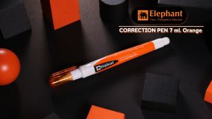 Elephant ปากกาลบคำผิด 7 มล. ส้ม จำนวน 1 ด้าม ชุด [สมาธิ] - สำหรับผู้ชาย 25-30 ปริมาณ