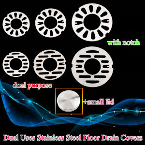 Dual Purpose Floor Drain Cover Strainer Circular with Bowl Stainless Steel Bathroom Toilet Drain Sealing Cover Floor Drain Filter Mesh