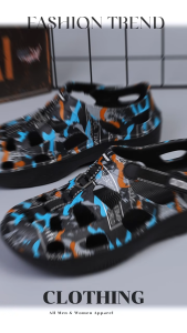 New Men Casual Leather Sandals with Comfortable Slip-Resistant Sole