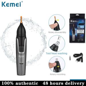 KEMEI 3in1 Rechargeable Nose Trimmer Beard Trimer For Men Micro Shaver Eyebrow Nose Hair Trimmer For Nose And Ear Cleaner Grooming Set