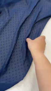 Vải Voan Hạt Xanh Nổi Khổ 1m1 - Chất Mỏng Không Giãn - May Đầm Xòe Áo Kiểu Pha Phối