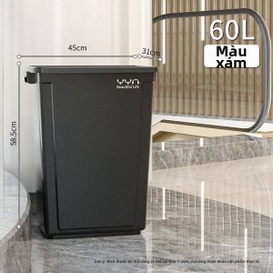 ABEPC | Thùng Rác Mở Đỉnh Hình Vuông Dung Lượng Lớn Cho Sử Dụng Thương Mại và Gia Đình