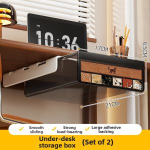 Under Desk Drawer Storage Box