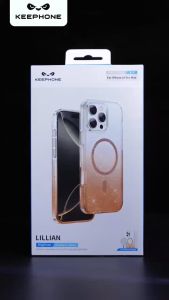 Ốp Lưng Keephone Lillian Trong Suốt Gradient Ánh Kim Tuyến Hỗ Trợ Sạc Không Dây Magnetic Cho Iphone 16 Pro Ma