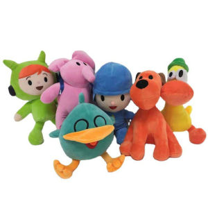 /Hot Pocoyo Plush Doll Kawaii Little P Youyou Peluche Barto Duck Puppy Lula Ellie Elephant Plush Toys Childrens Toys..